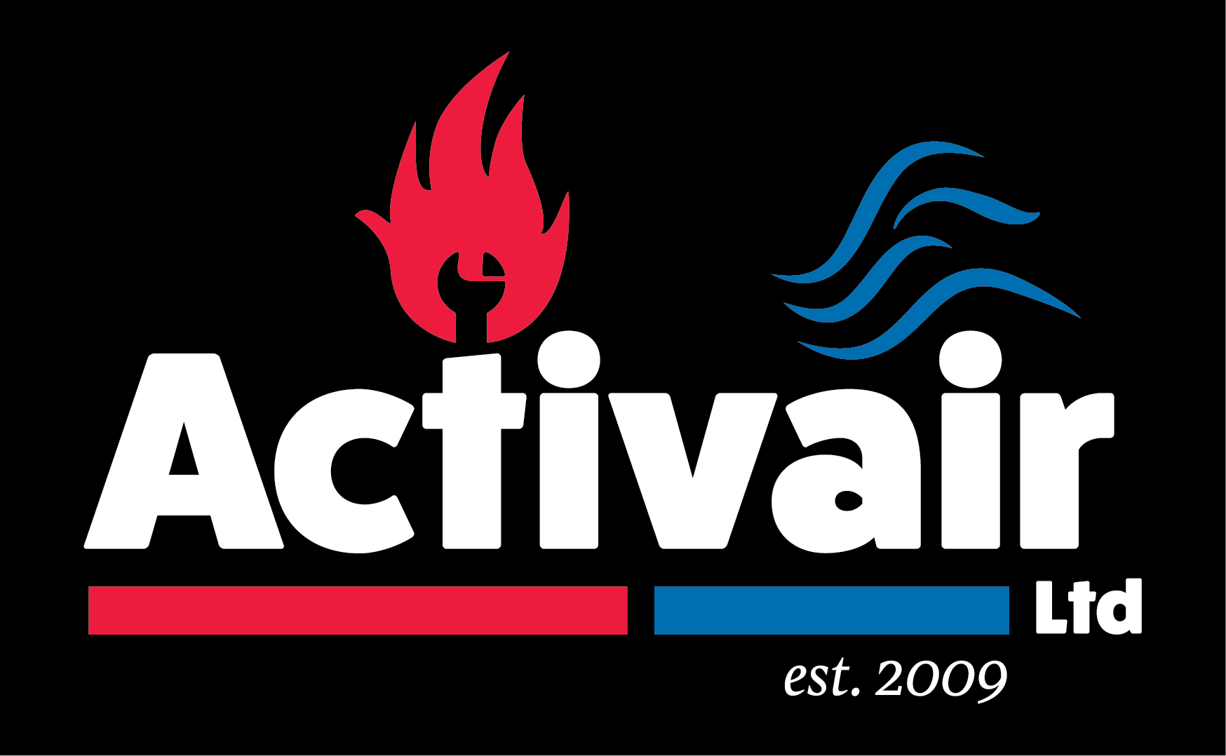 Activair logo rebrand FINALS_White on Black